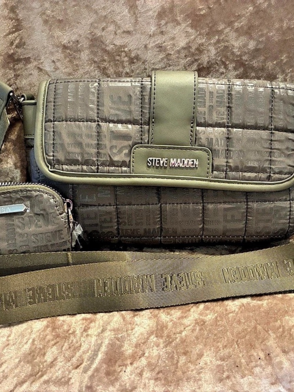 Steve Madden Crossbody Bag khaki Green Like New